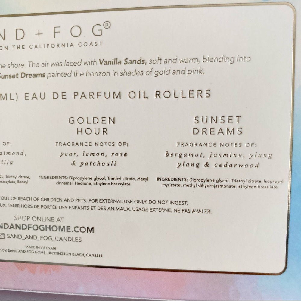Vacay In A Bottle- Sand + Fog Fragrance Set - Picture 6 of 6
